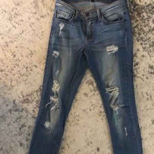 Flying monkey destructed denim